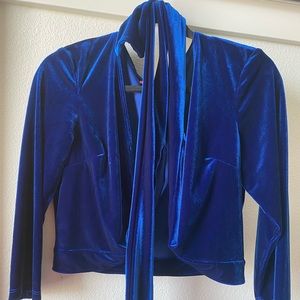 SOLD Vixen Blue Velvet Wrap